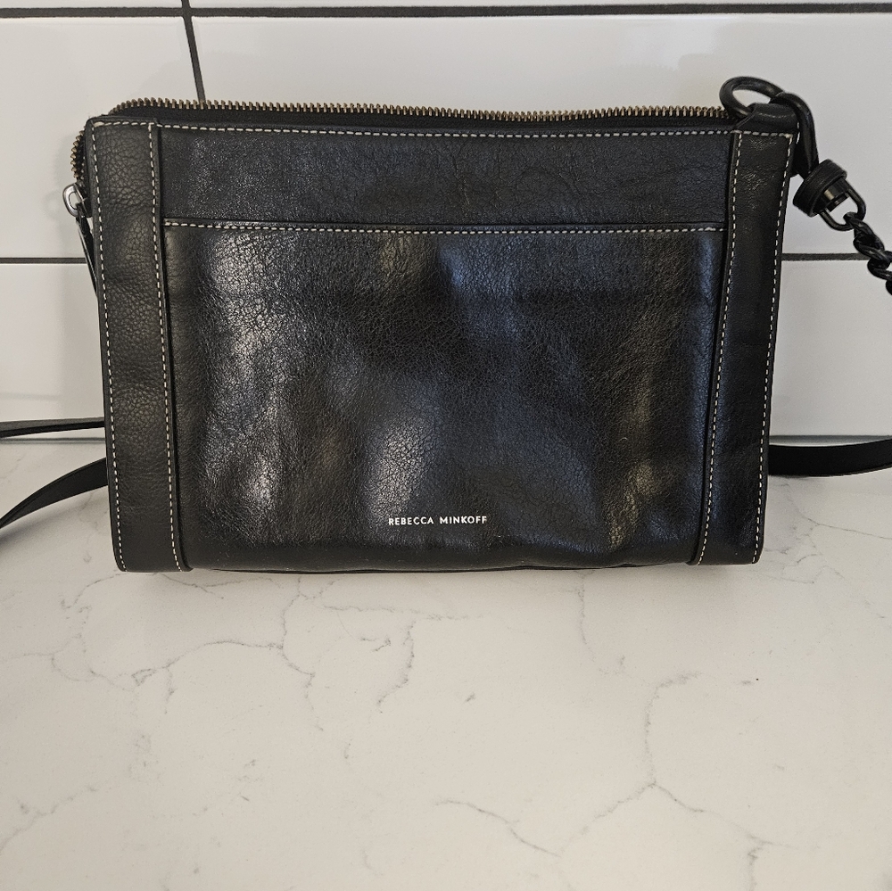 Rebecca Minkoff Black Leather Crossbody Bag